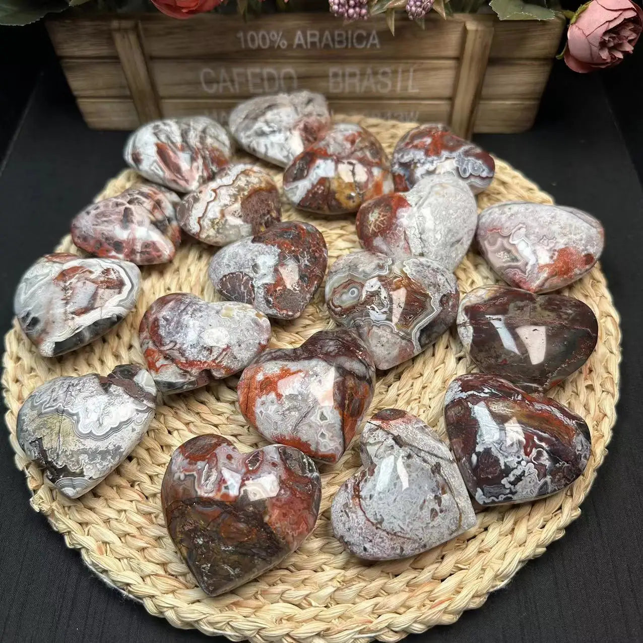 Mexico Agate Heart for Healing