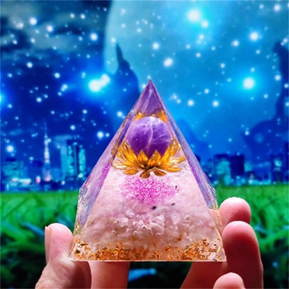 Crystal Pyramid Zodiac Orgonite