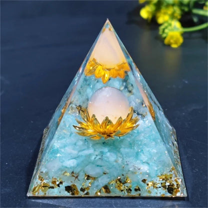 Crystal Pyramid Zodiac Orgonite