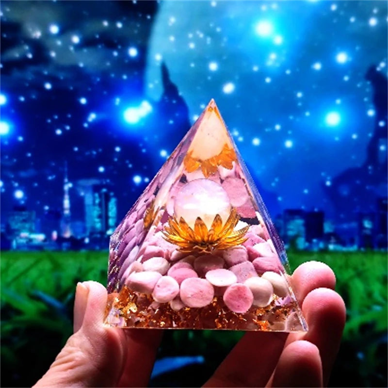 Crystal Pyramid Zodiac Orgonite