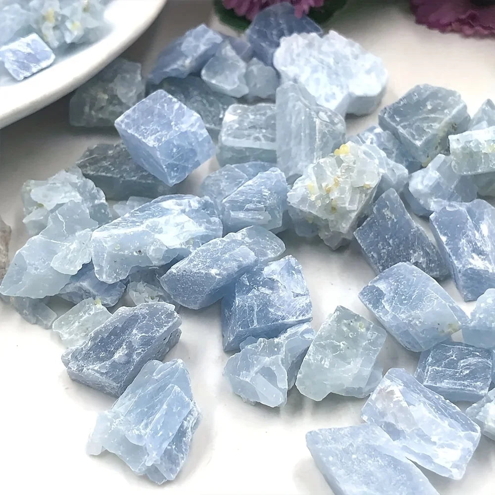 Blue Calcite Raw Stone for Decor