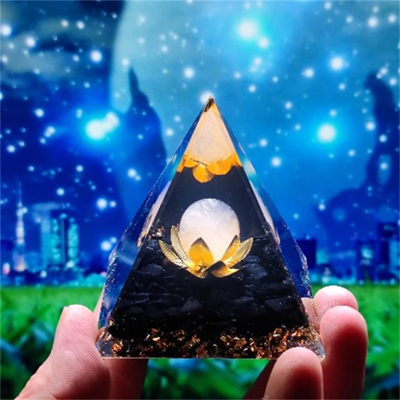 Crystal Pyramid Zodiac Orgonite