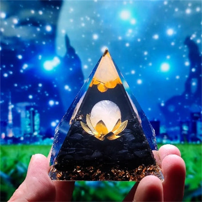 Crystal Pyramid Zodiac Orgonite