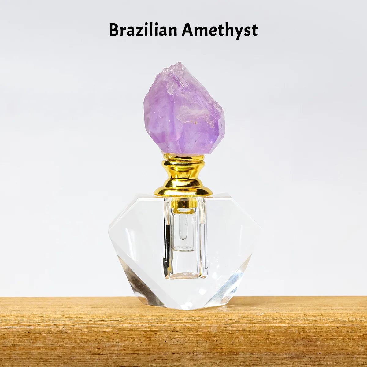 Crystal Raw Stone Perfume Bottle Cap