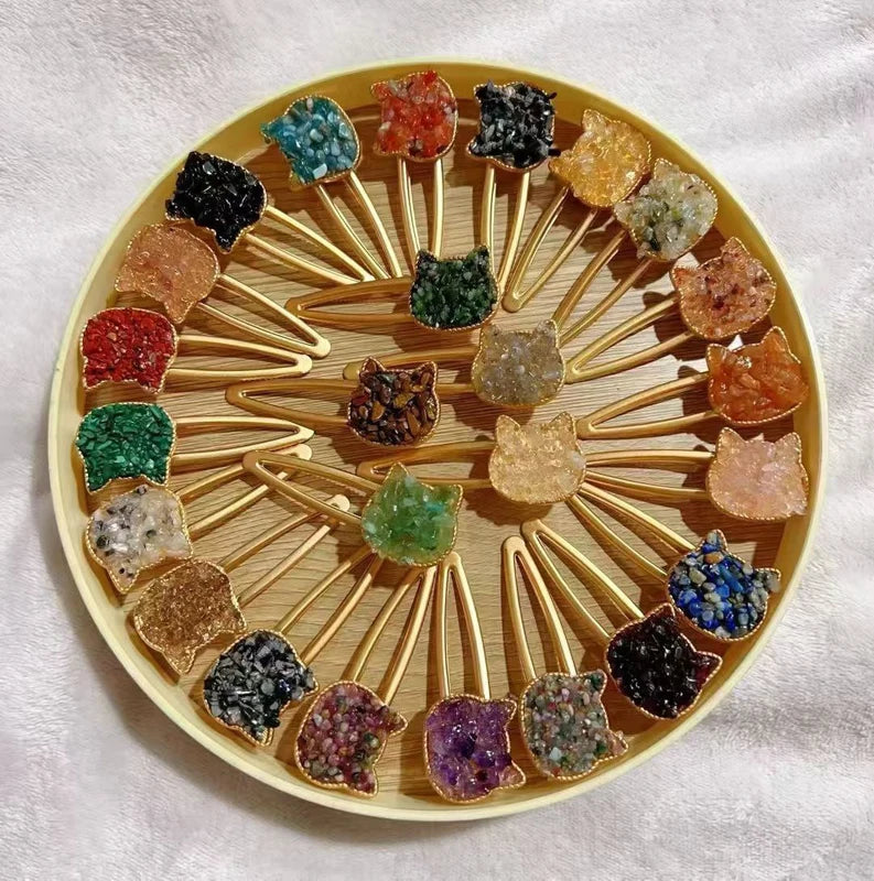 Crystal  Chips Hair Clips