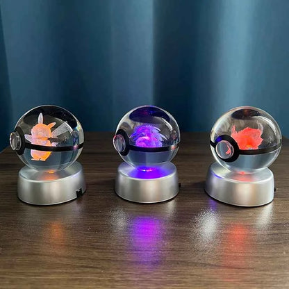 Crystal Ball With Multi Color Led Light Base |CrystalHola
