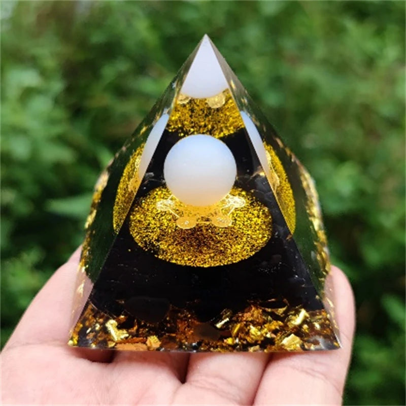 Crystal Pyramid Zodiac Orgonite