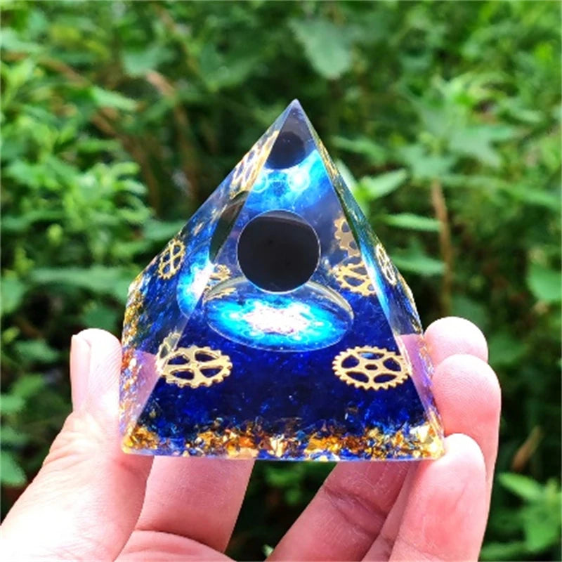 Crystal Pyramid Zodiac Orgonite