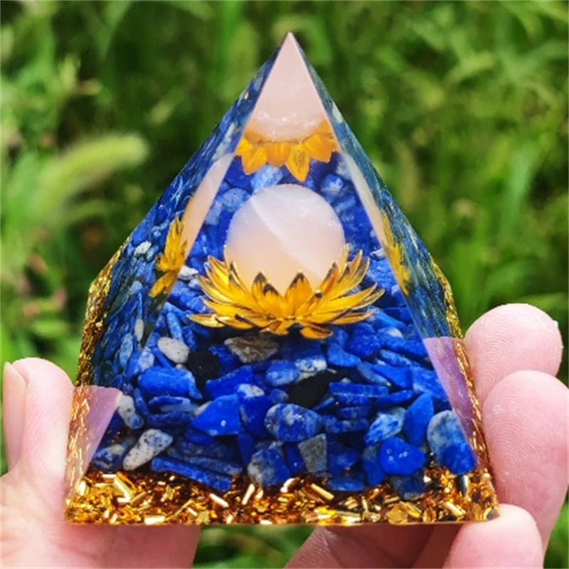 Crystal Pyramid Zodiac Orgonite
