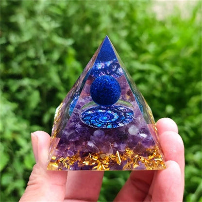 Crystal Pyramid Zodiac Orgonite