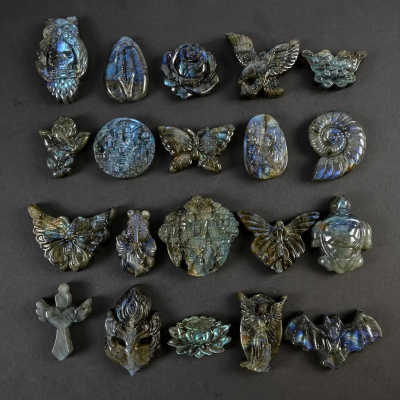 Labradorite Small Carvings  Animals