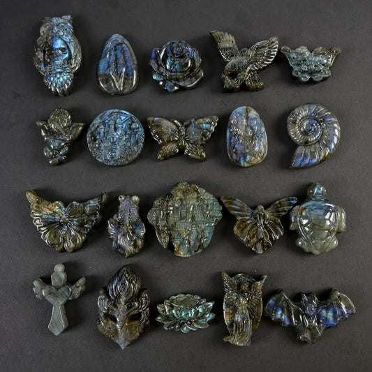 Labradorite Small Carvings  Animals