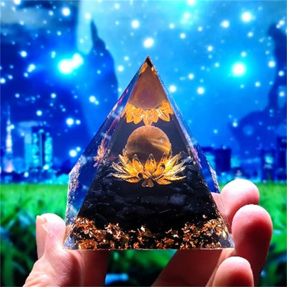 Crystal Pyramid Zodiac Orgonite