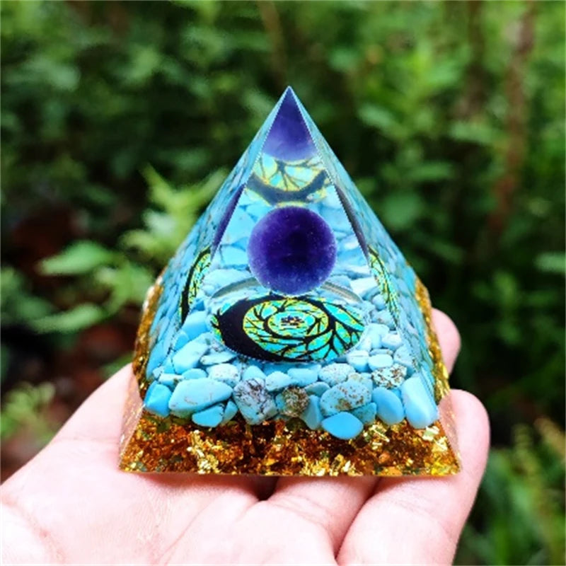 Crystal Pyramid Zodiac Orgonite