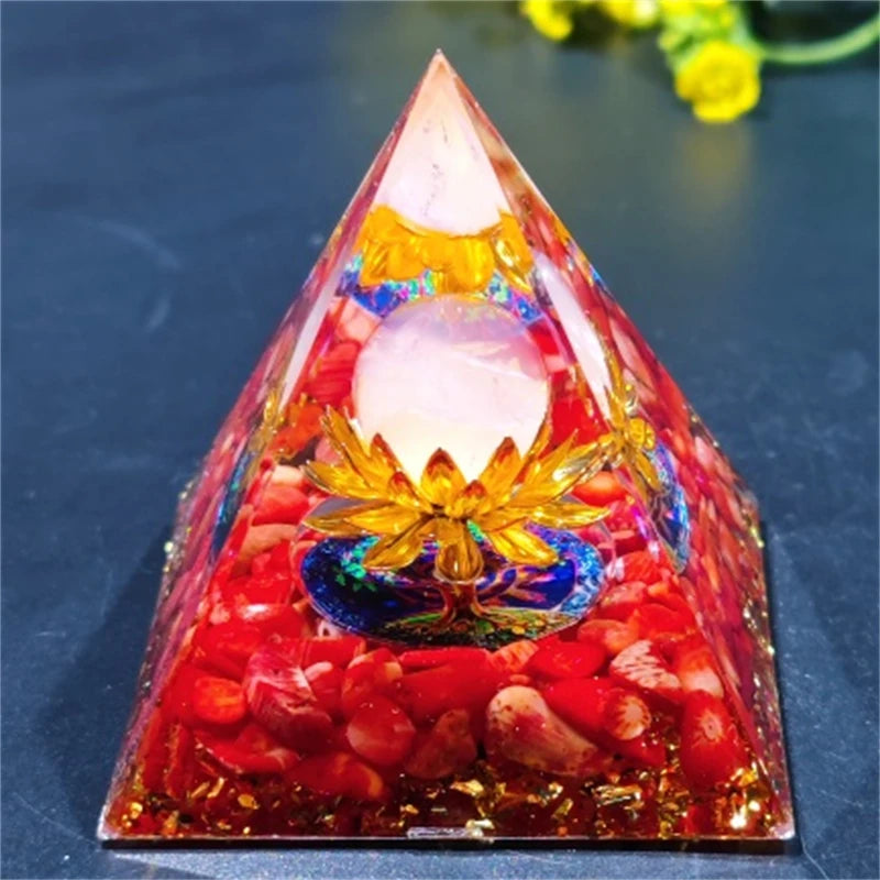 Crystal Pyramid Zodiac Orgonite