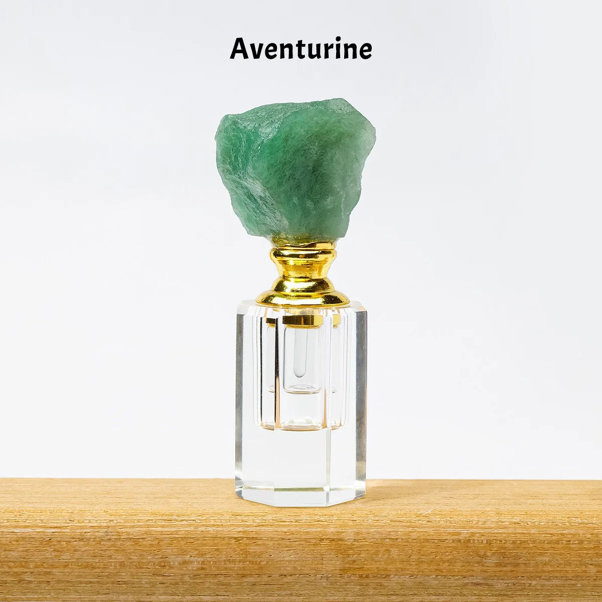 Crystal Raw Stone Perfume Bottle Cap