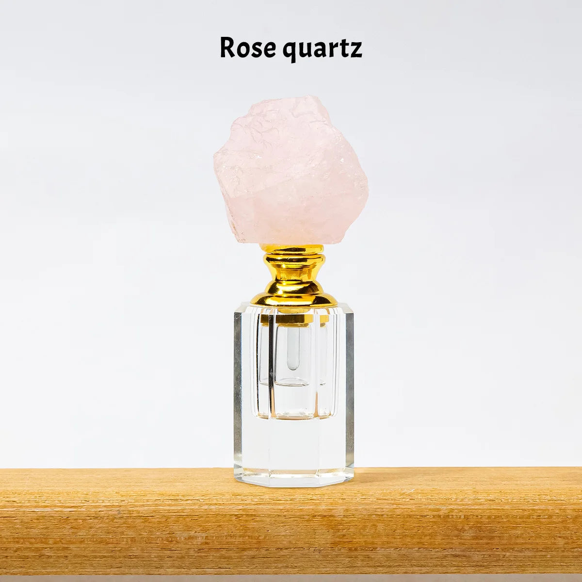 Crystal Raw Stone Perfume Bottle Cap