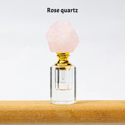 Crystal Raw Stone Perfume Bottle Cap