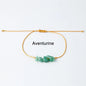 Natural Crystal Chip Birth Month Bracelet