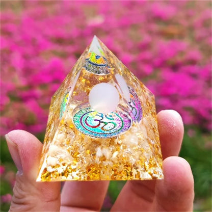 Crystal Pyramid Zodiac Orgonite