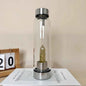 Natural Crystal Point Glass Bottles |CrystalHola