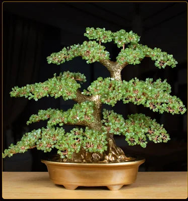 Natural Crystal Gemstone Fortune Money Tree 38cm Bonsai Tree |CrystalHola