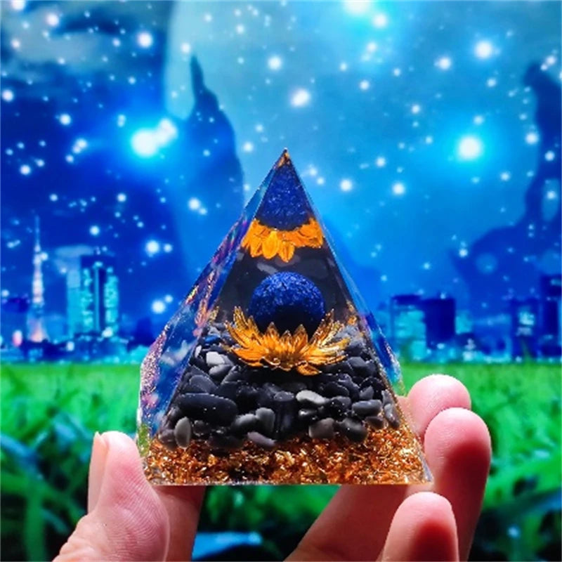 Crystal Pyramid Zodiac Orgonite