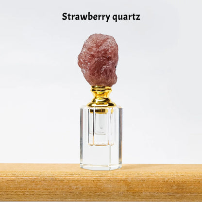 Crystal Raw Stone Perfume Bottle Cap