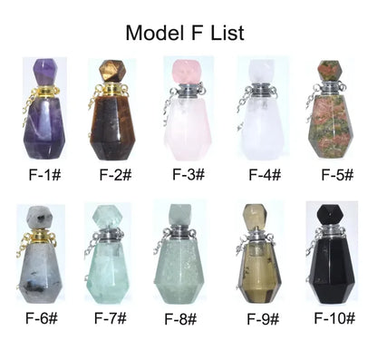 DIY  Gemstone Perfume Bottle Pendant