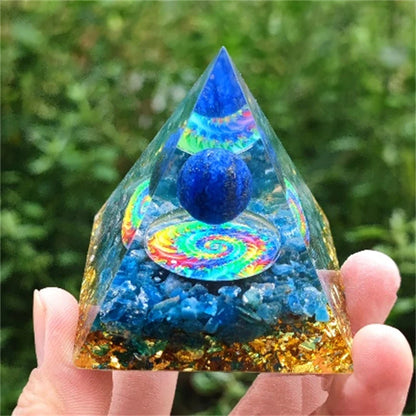 Crystal Pyramid Zodiac Orgonite