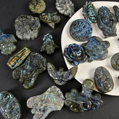 Labradorite Small Carvings  Animals
