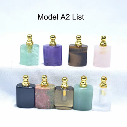 DIY  Gemstone Perfume Bottle Pendant
