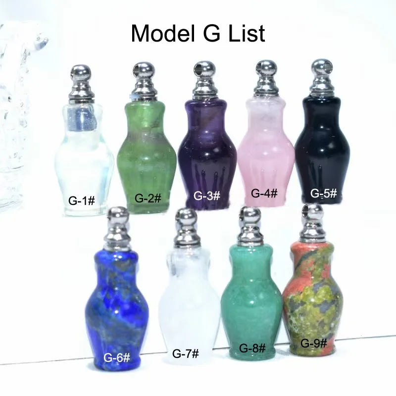 DIY  Gemstone Perfume Bottle Pendant