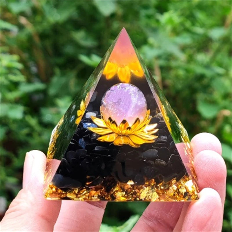 Crystal Pyramid Zodiac Orgonite