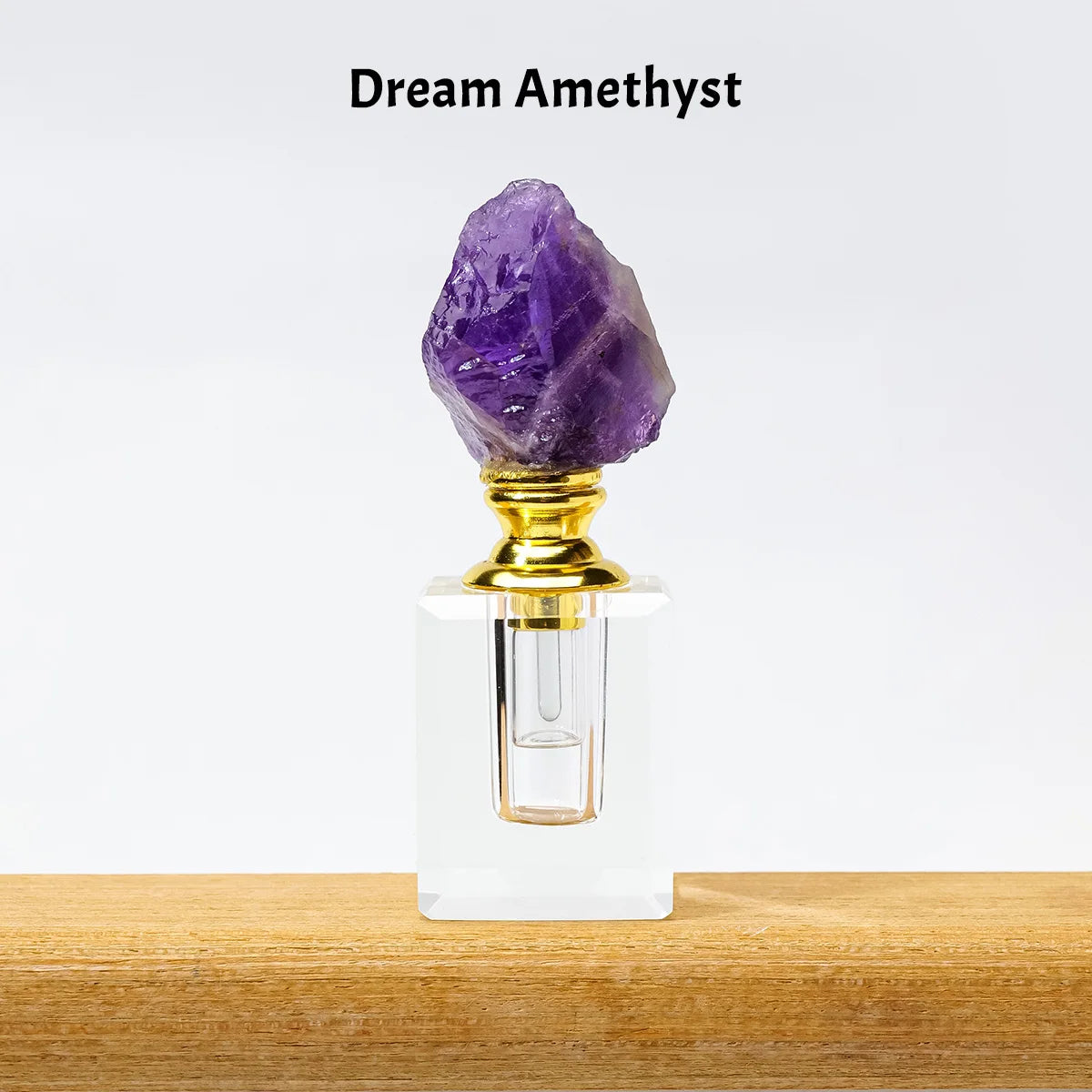 Crystal Raw Stone Perfume Bottle Cap