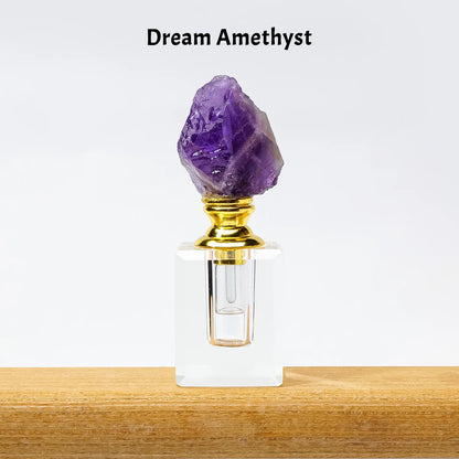 Crystal Raw Stone Perfume Bottle Cap