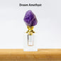Crystal Raw Stone Perfume Bottle Cap