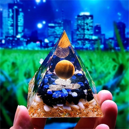Crystal Pyramid Zodiac Orgonite