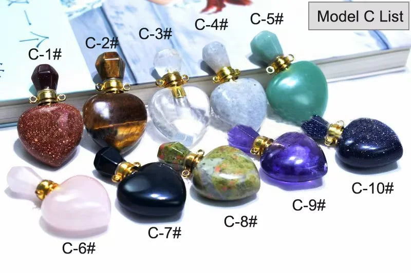 DIY  Gemstone Perfume Bottle Pendant