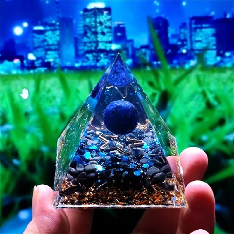Crystal Pyramid Zodiac Orgonite