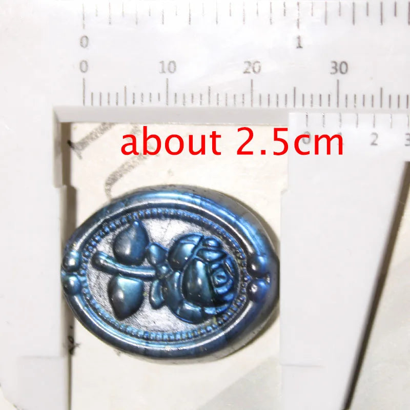 Flash Labradorite Crystal Stone Carved Rose quote-only