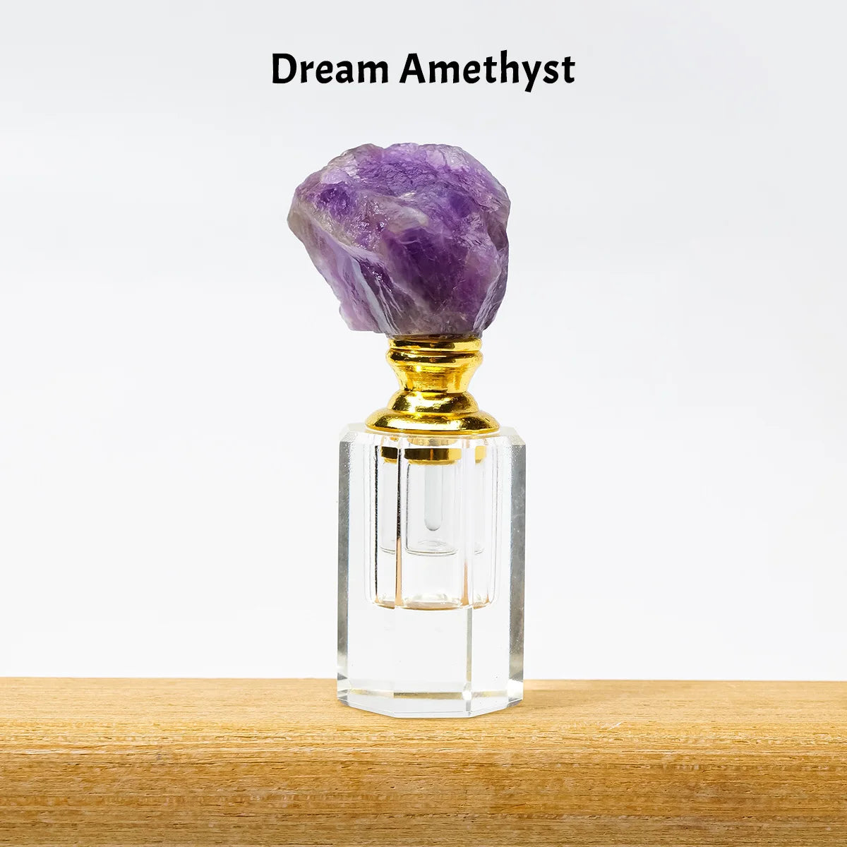 Crystal Raw Stone Perfume Bottle Cap