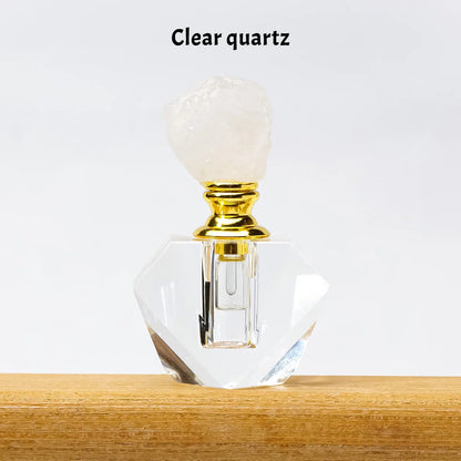 Crystal Raw Stone Perfume Bottle Cap