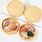 a Set of Natural Crystal Dumplings Carving White Quartz Pink Opal Crystal Mixed |CrystalHola