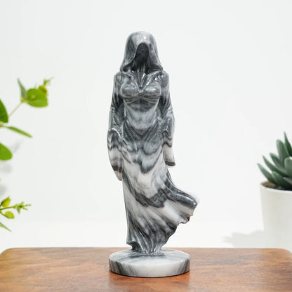 Crystal Witch Figurine  Statue Carving