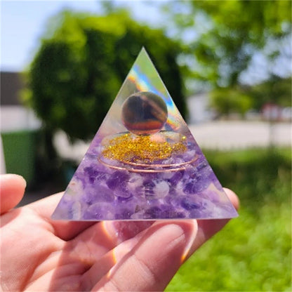 Crystal Pyramid Zodiac Orgonite