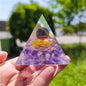 Crystal Pyramid Zodiac Orgonite