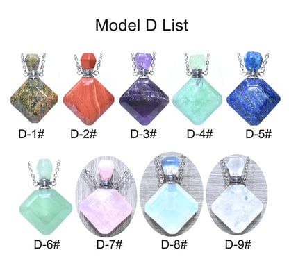 DIY  Gemstone Perfume Bottle Pendant