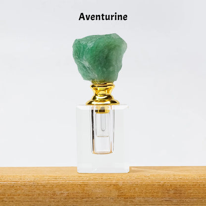 Crystal Raw Stone Perfume Bottle Cap