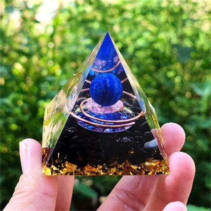 Crystal Pyramid Zodiac Orgonite